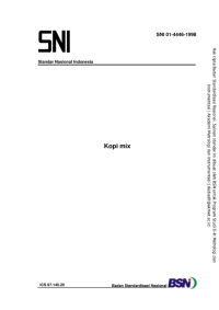 Kopi mix (SNI 01-4446-1998)