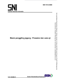 Mesin penggiling jagung - Prosedur dan cara uji (SNI 7414:2008)