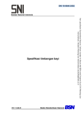 Spesifikasi timbangan bayi (SNI 16-6646-2002)