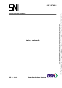 Katup meter air (SNI 7427:2011)