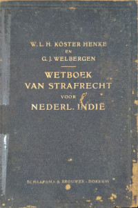 Image of Wetboek van Strafrecht = Kitab Undang-Undang Hukum Pidana